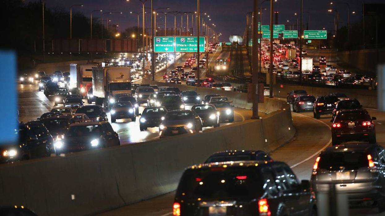 Semi, car crash leaves slabs of sheet metal on Kennedy, 'extended delays' expected on Northwest Side