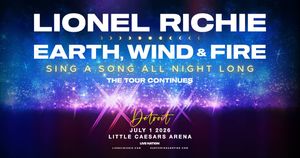 Lionel Richie and Earth, Wind & Fire at Little Caesars Arena