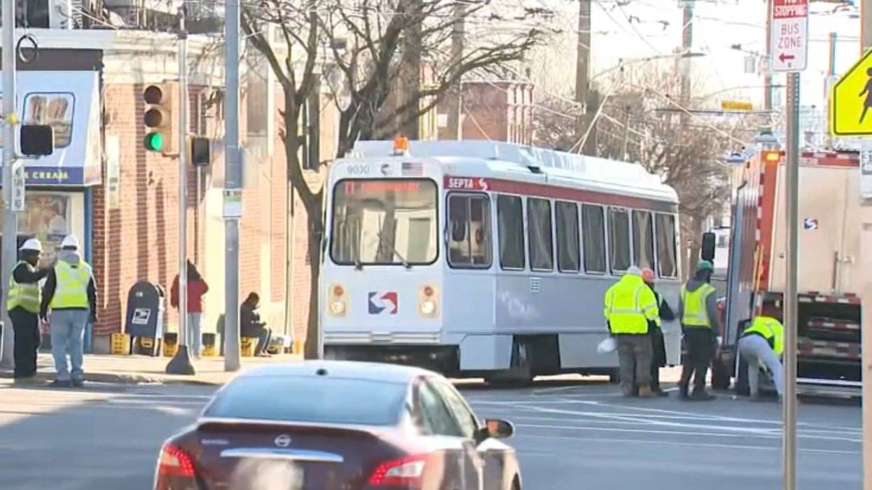 Trolley derails in West Philadelphia, no injuries reported