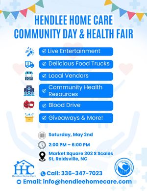 Hendlee Home Care Community Day & Health Fair