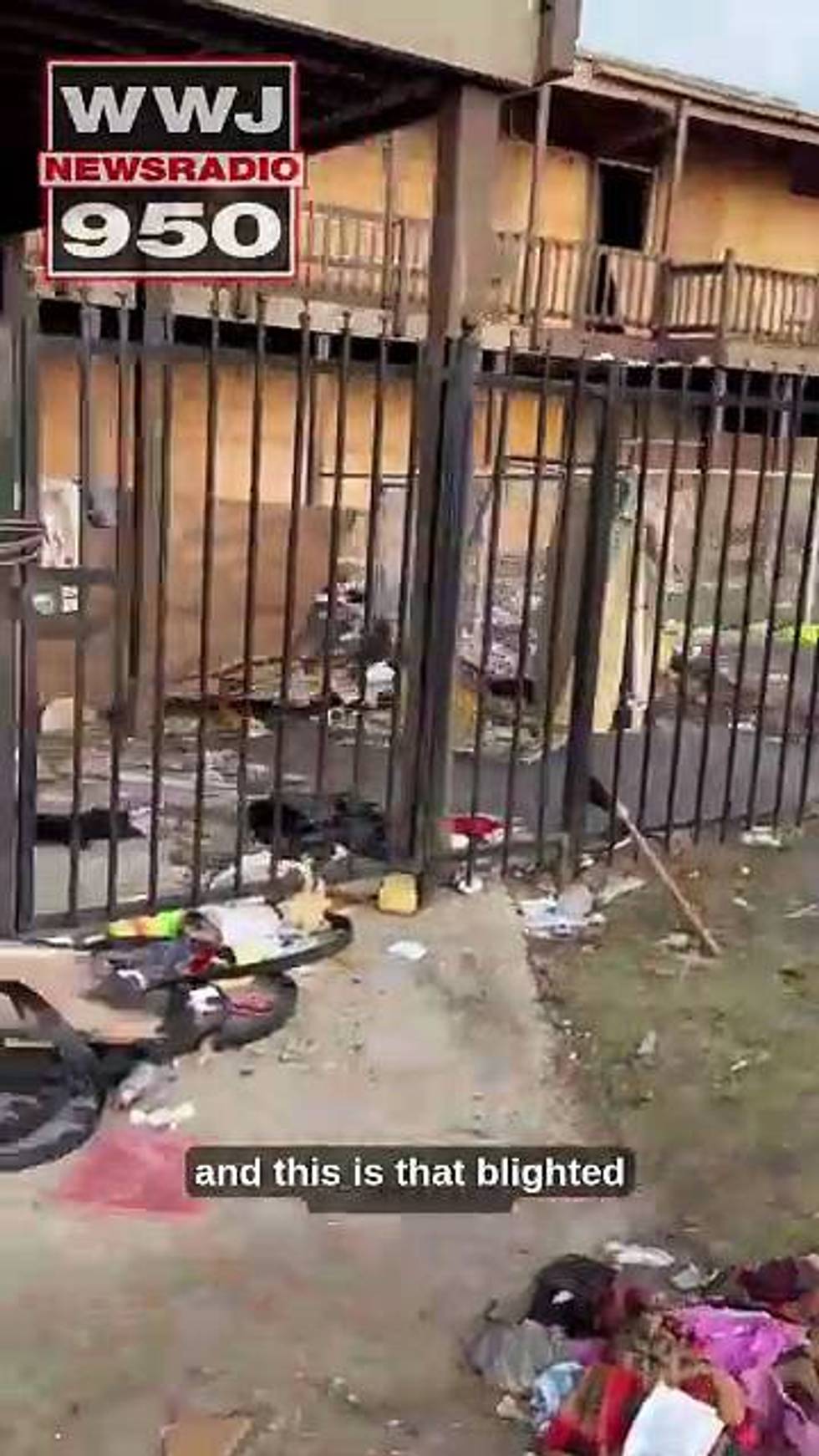 Violation notice posted at trashed Detroit apartments