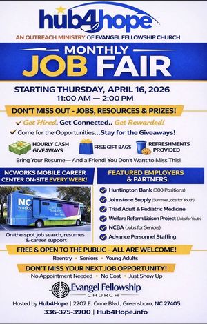 Hub4Hope Monthly Job Fair