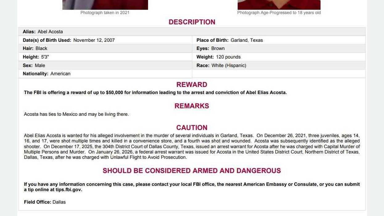 FBI & Garland Police offer $50,000 reward