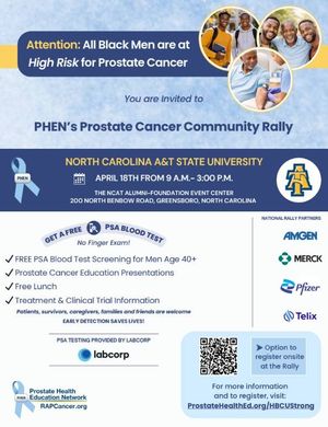 PHEN's Prostate Cancer Community Rally