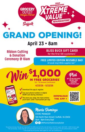 Grocery Outlet Bargain Market Grand Opening - Suffolk