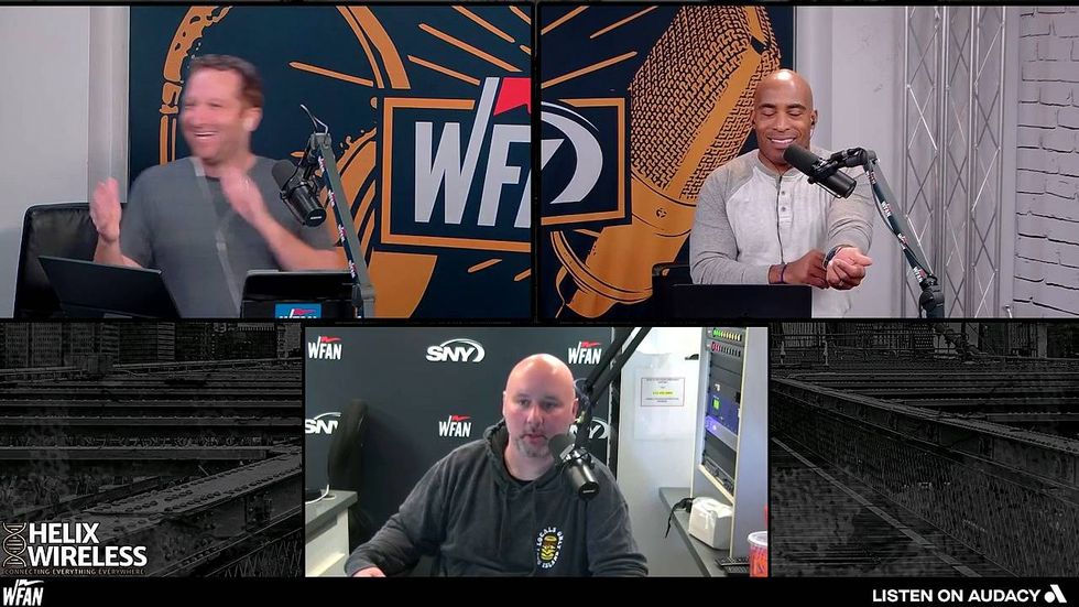 Tiki gets set off by call about Giants 2022 draft