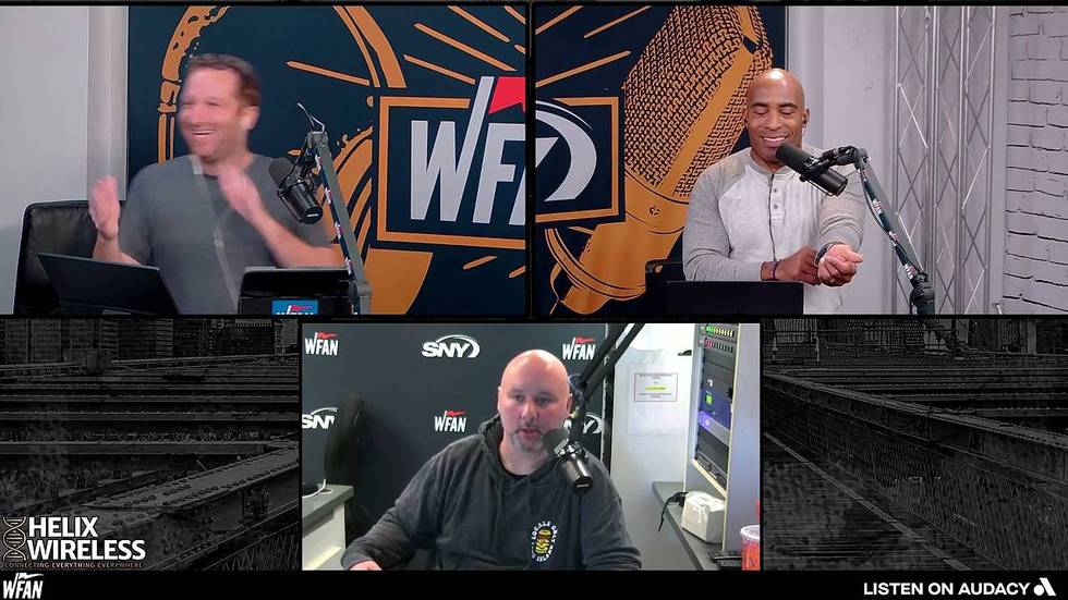 Tiki gets set off by call about Giants 2022 draft