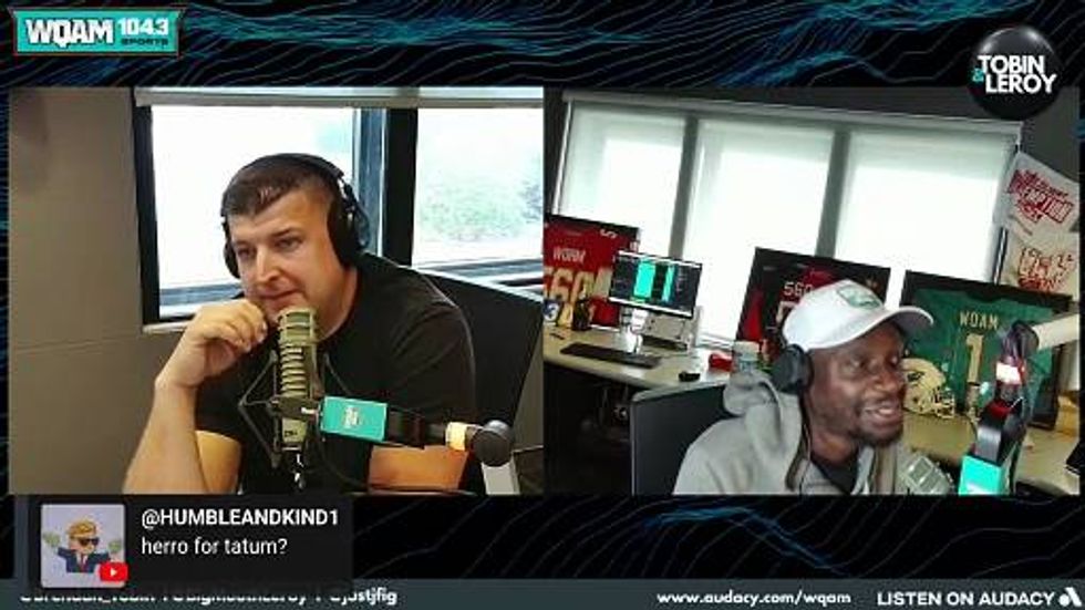 Bam Adebayo Doing Some Recruiting with Jayson Tatum?