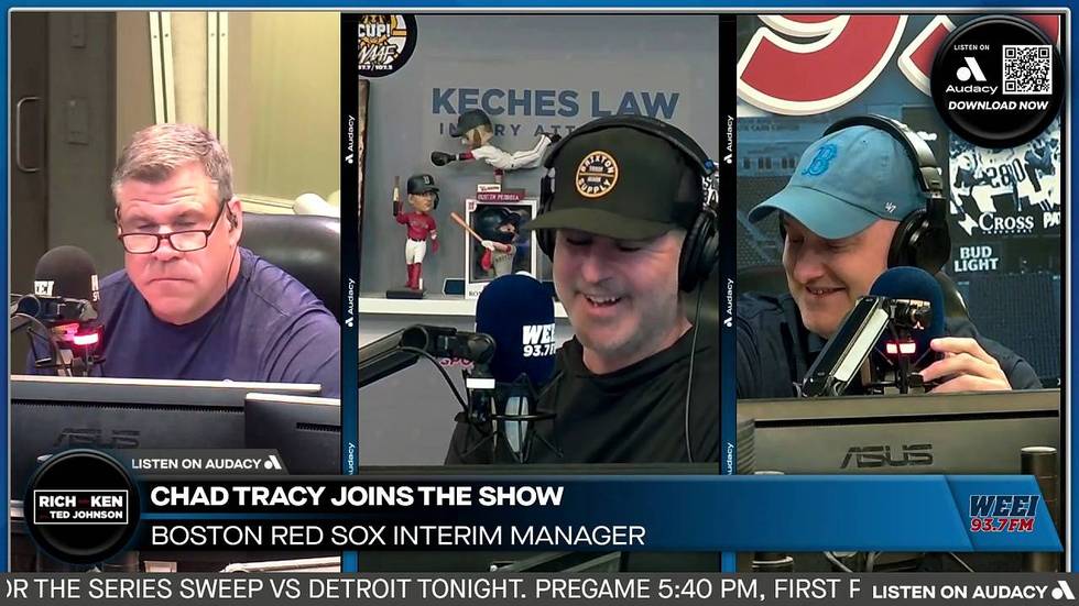 Red Sox interim manager Chad Tracy joins the show