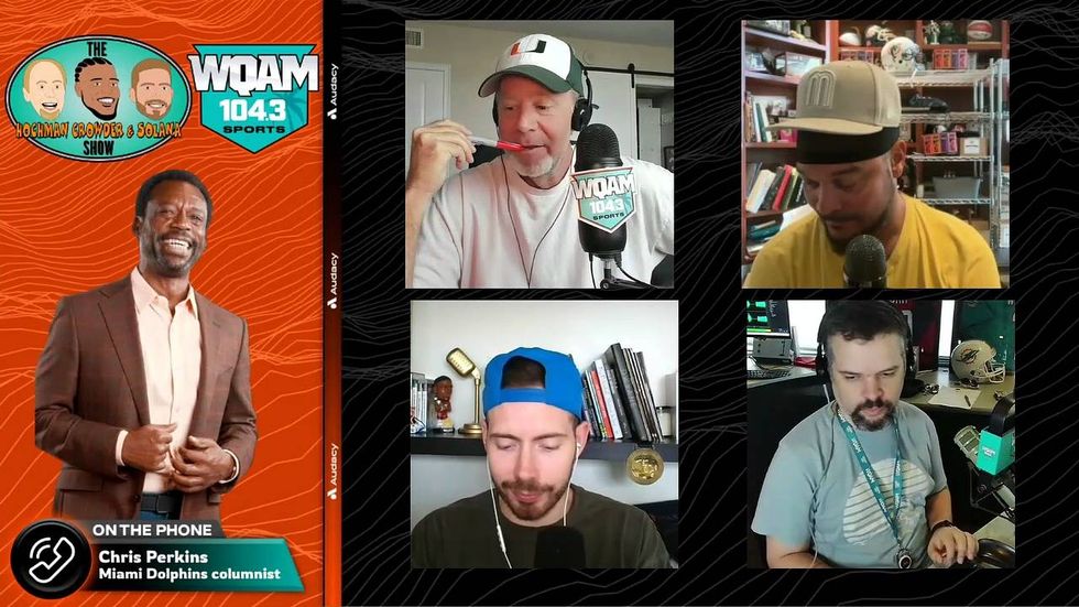 Chris Perkins takeaways from Dolphins rookie camp  & Achane negotiations after Breece Hall deal