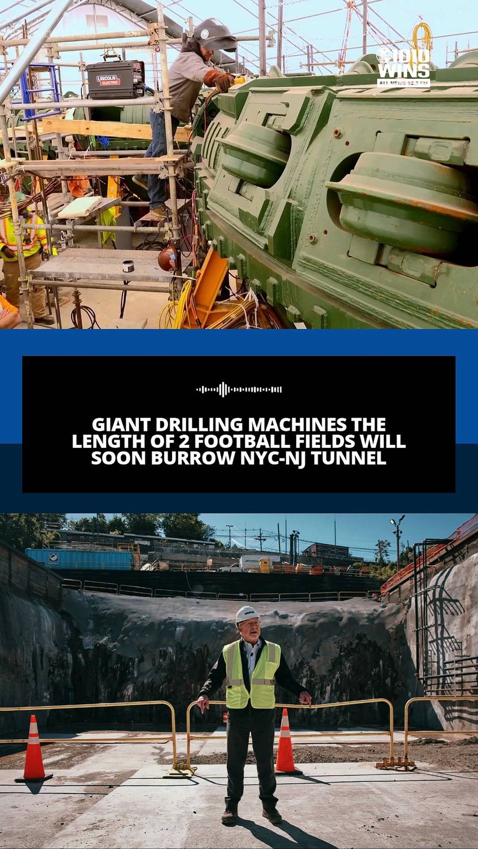 Drilling machines the length of 2 football fields will soon burrow NYC-NJ tunnel