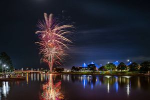 Textron Aviation Opening Night Fireworks