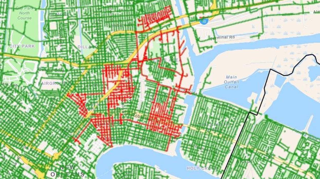 10,000 lose power in New Orleans