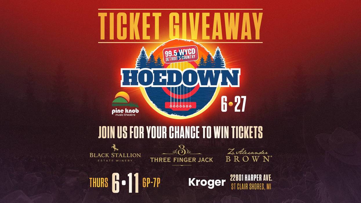 99.5 WYCD Hoedown Ticket Drop at Kroger in St. Clair Shores
