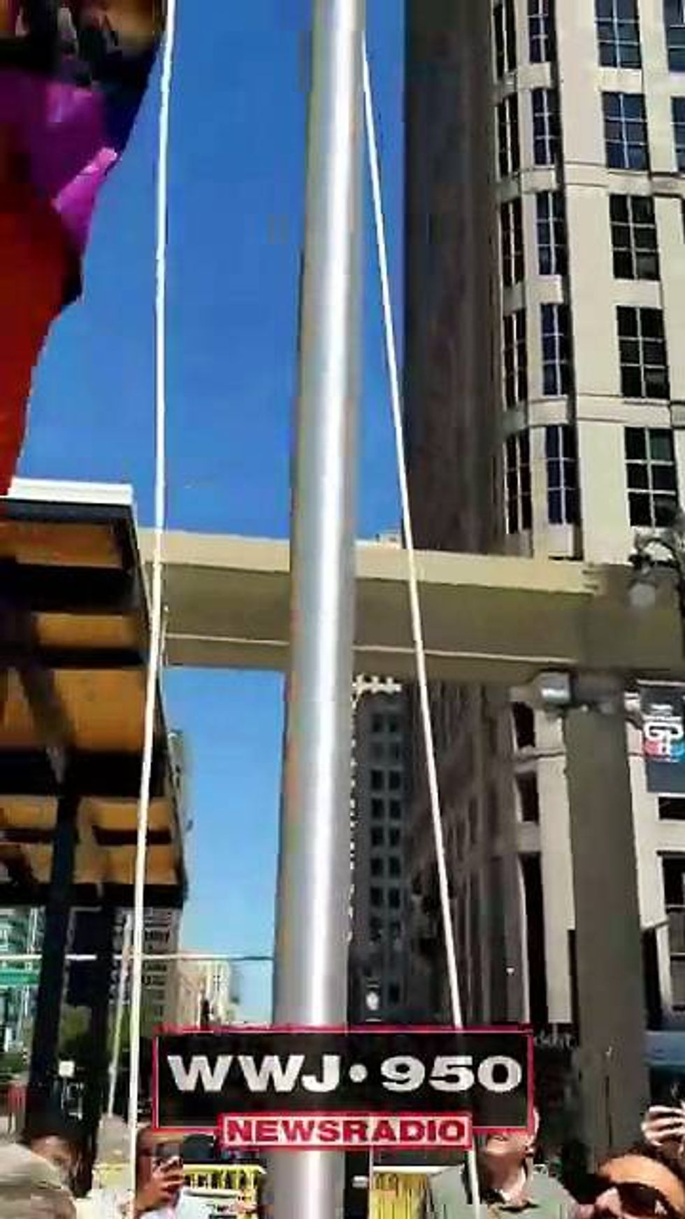 Detroit Mayor raises Pride Flag in Spirit Plaza