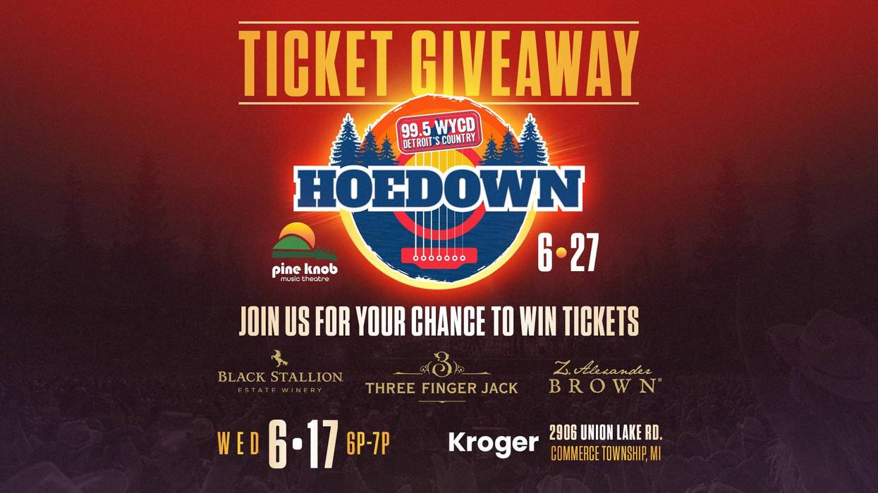 99.5 WYCD Hoedown Ticket Drop at Kroger in Commerce Township