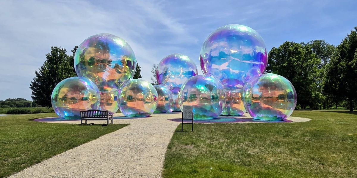 Bubble art blooms in Botanic Garden