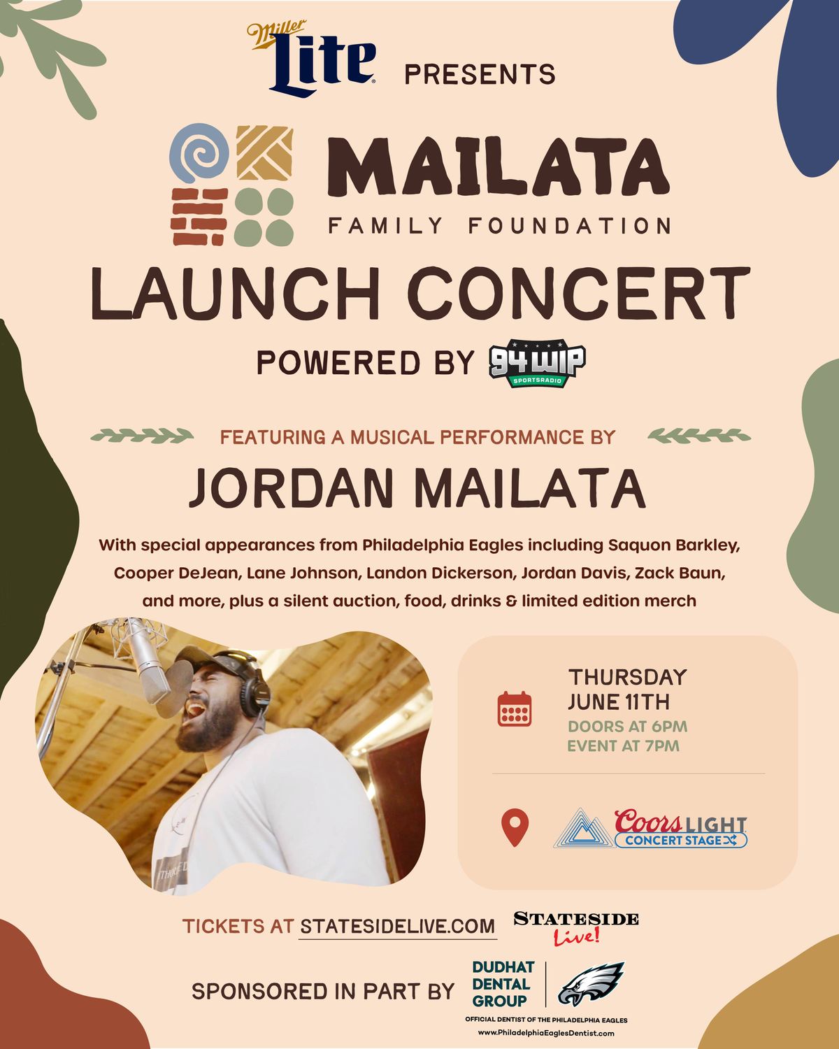Your chance to win tickets to the Mailata Family Foundation Launch Concert on June 11th at Stateside Live
