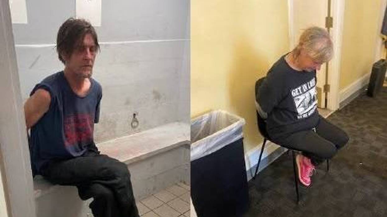 Couple arrested for engaging in alleged "sexual behavior" on sidewalk