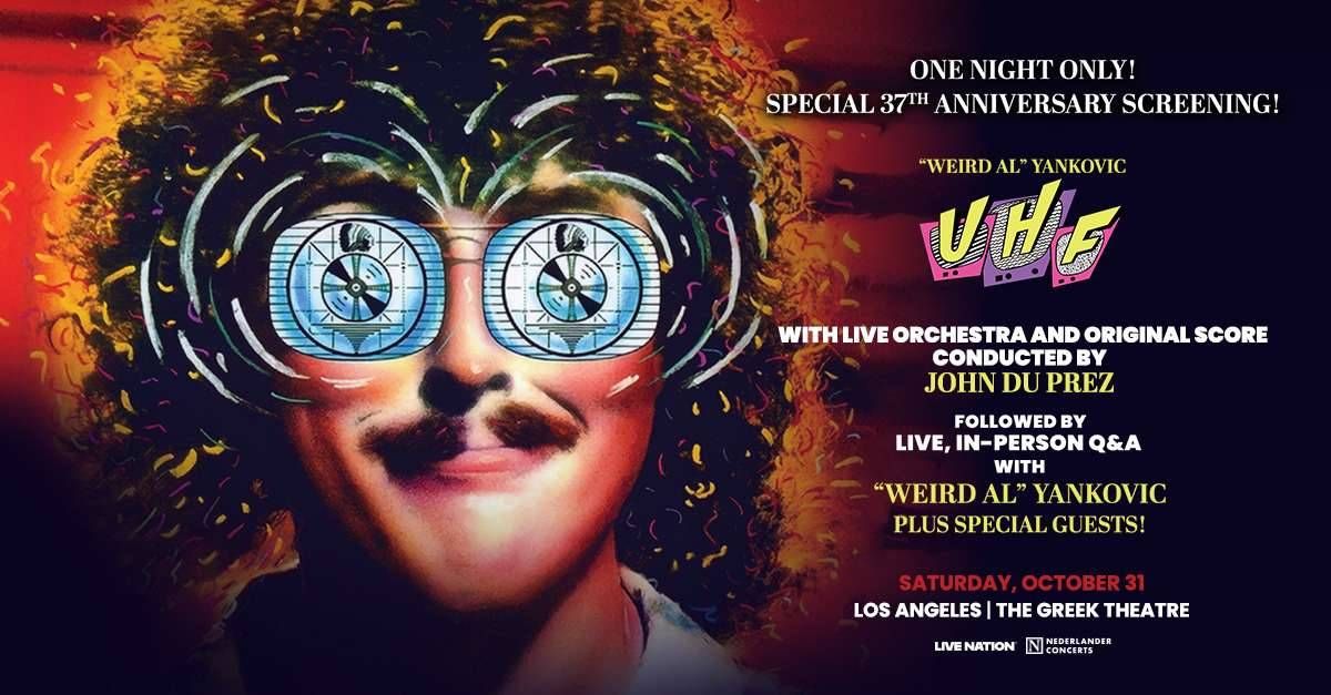 Enter for your chance to win tickets to "Weird Al" Yankovic: UHF Live-to-Screen