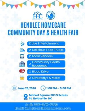 Hendlee Homecare Community Day & Health Fair