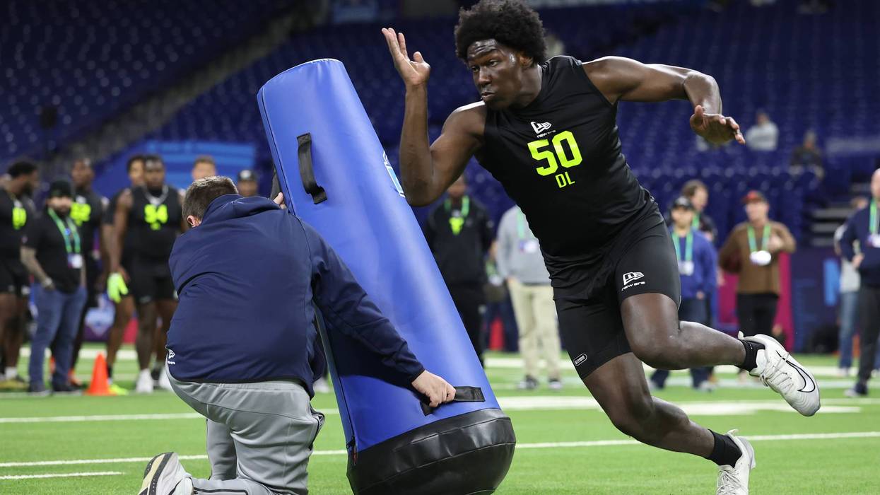 Lions UDFA Anthony Lucas throwing hands and catching eyes