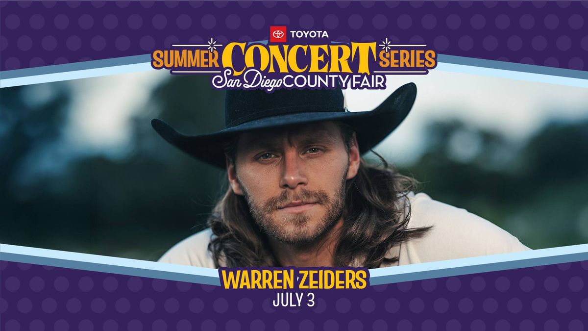 Tammy's College of Hollywood Knowledge: Warren Zeiders at the San Diego County Fair