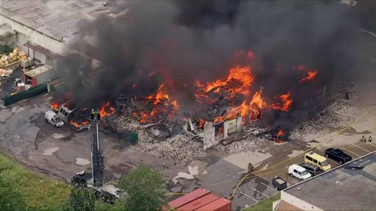 Fire rips through playground equipment supplier in West Norriton
