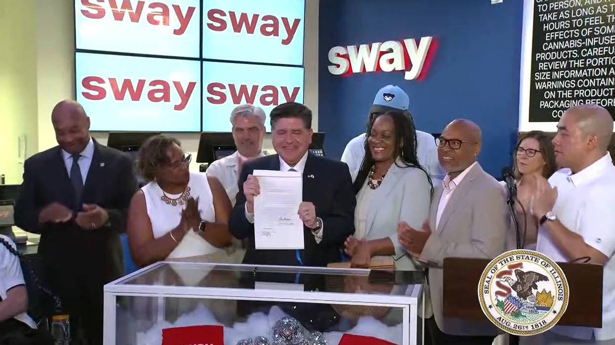 Gov. Pritzker celebrates new law advancing cannabis industry