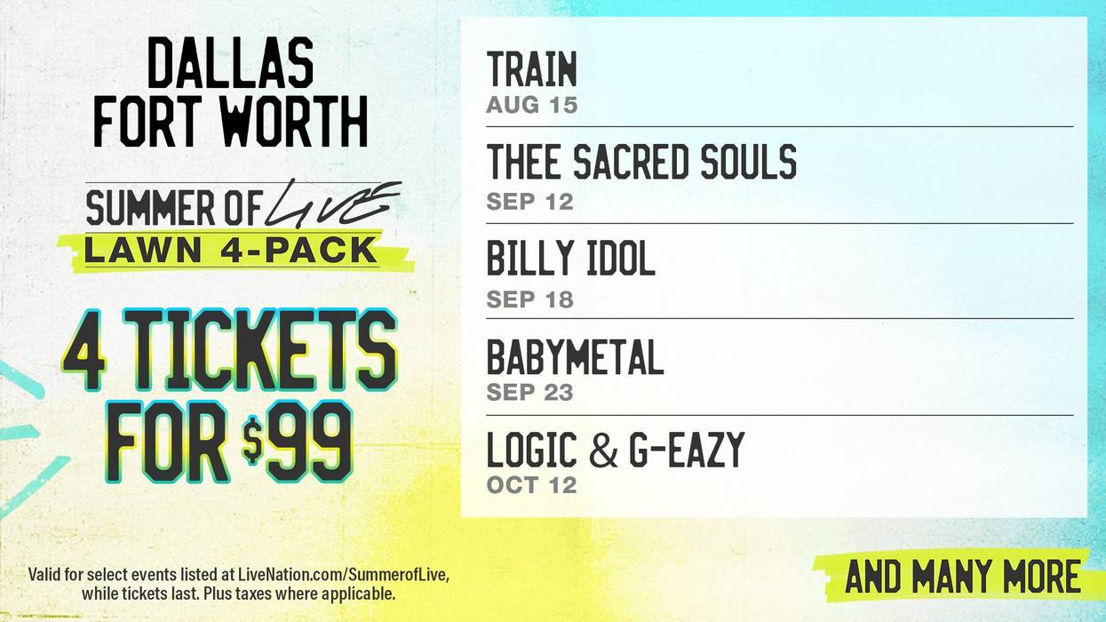 Your chance to experience the SUMMER OF LIVE!