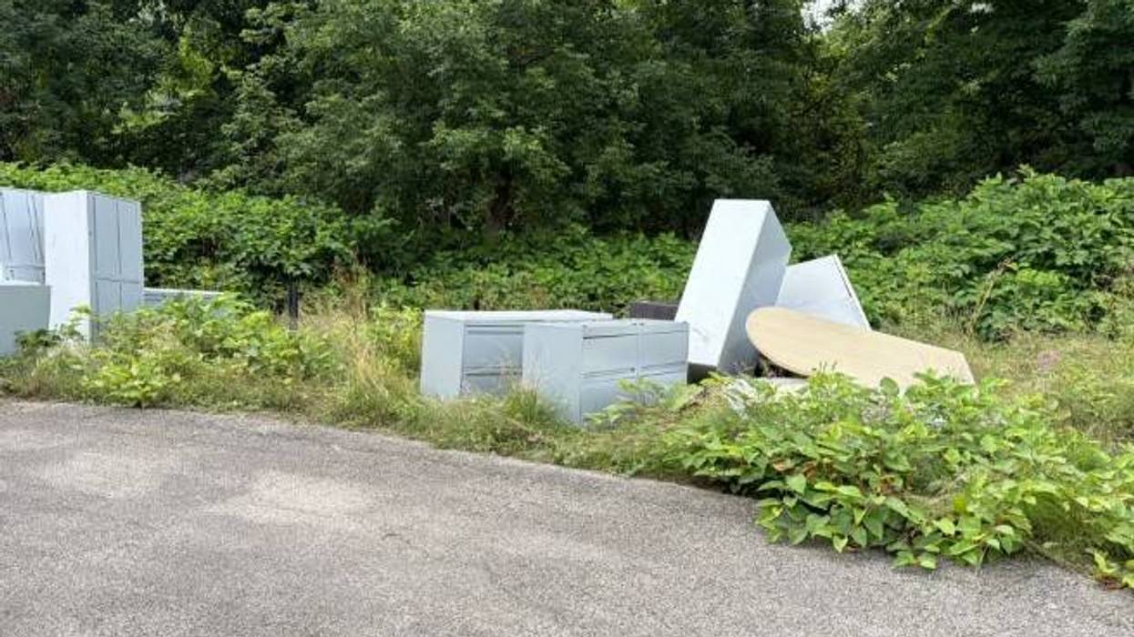 Office equipment illegally dumped in Aliquippa