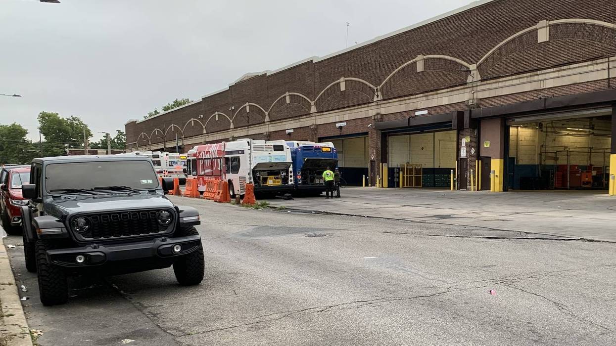 Man in Jeep shot near SEPTA bus depot in West Philly; woman arrested