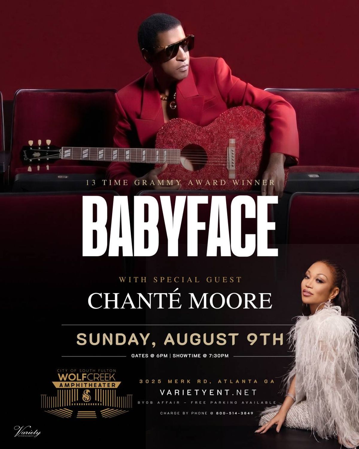 Listen all weekend to win tickets to see Babyface with Special Guest Chante' Moore