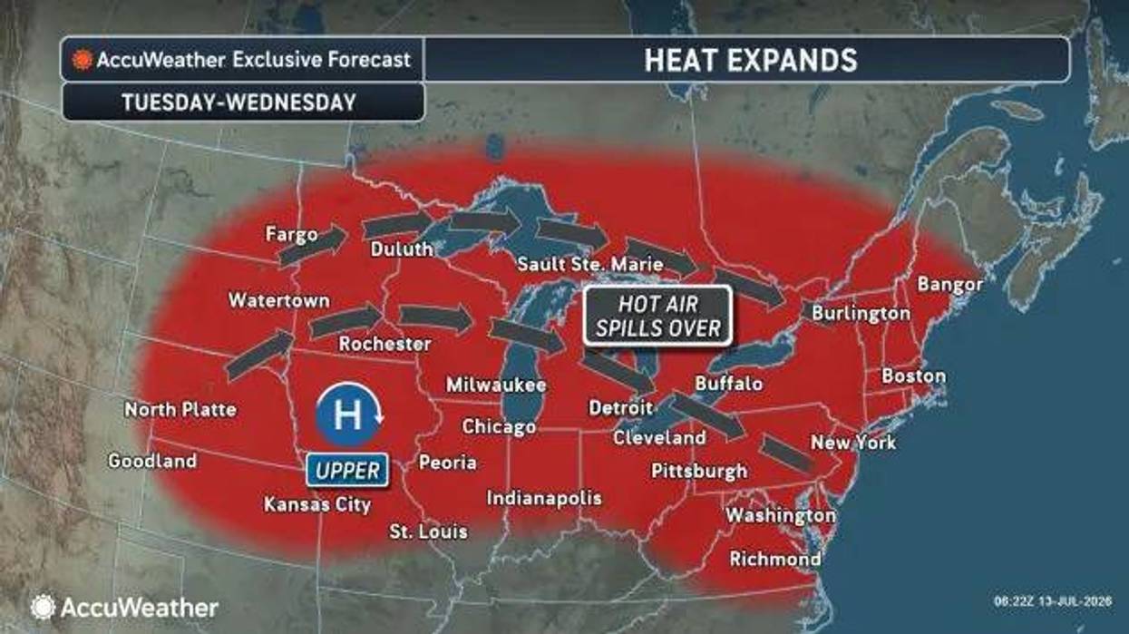 Another round of heat returns for start of work week