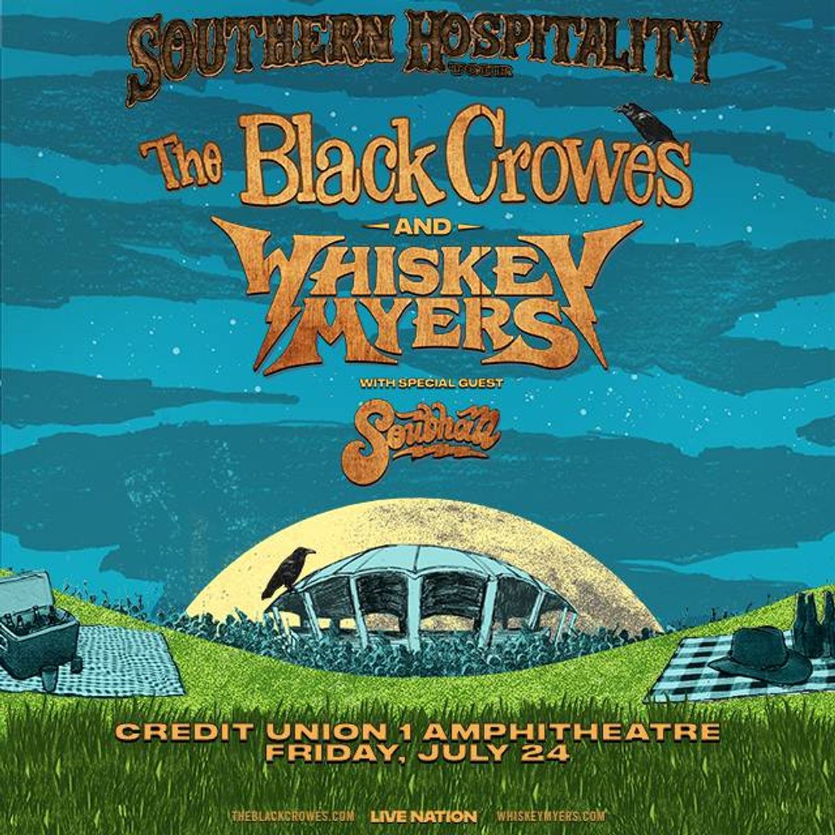 Spiegel & Holmes have your chance to see The Black Crowes and Whiskey Myers!