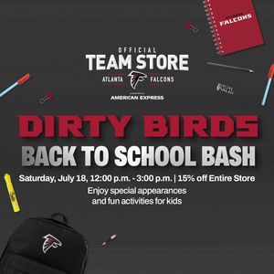 Dirty Birds Back to School Bash, Saturday, July 18th