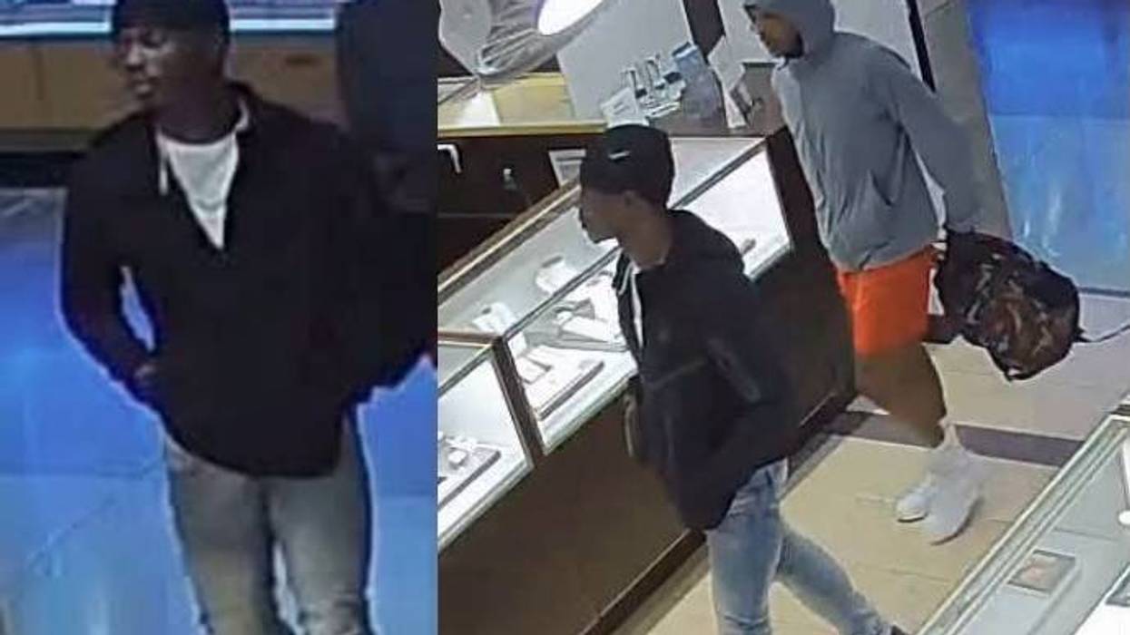WANTED: 2 who smashed jewelry case with hammers at Great Lakes Crossing