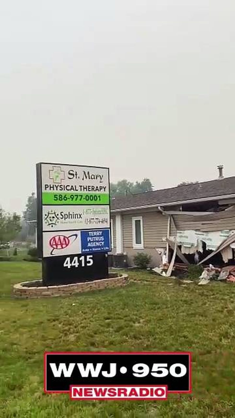 SUV crashes into building in Sterling Heights