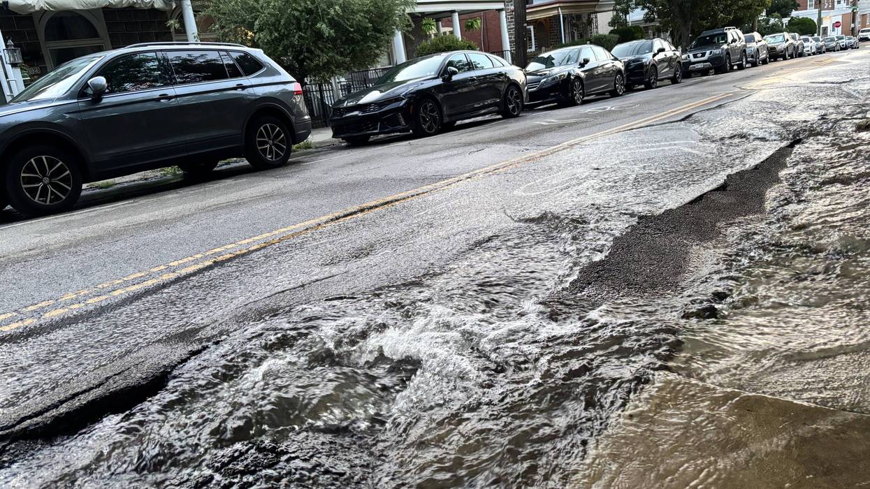 Water main breaks along busy street in Manayunk