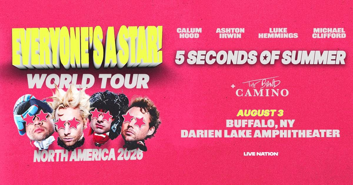 Kiss; Your chance to win a pair of tickets to see 5S0S 8/3