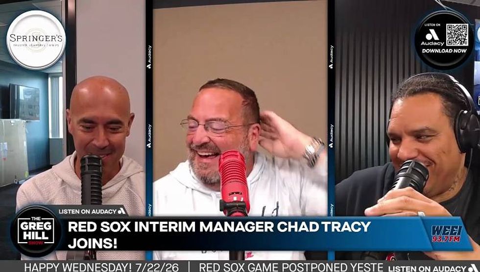 Interim manager of the 14-game win streak Boston Red Sox, Chad Tracy, joins live!