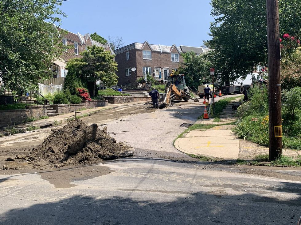 Dozens of homes without water after main breaks in Wissahickon