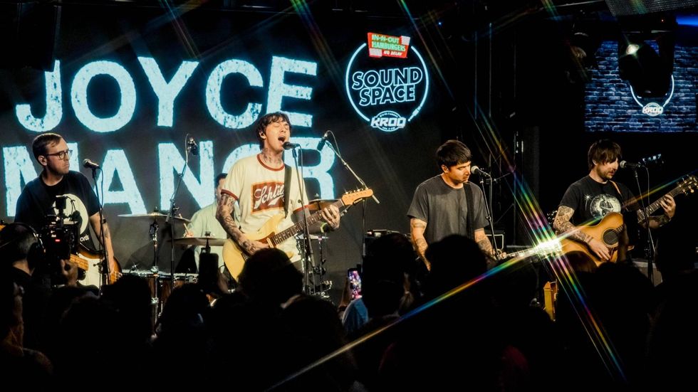 Joyce Manor inside the In-N-Out Burger Sound Space