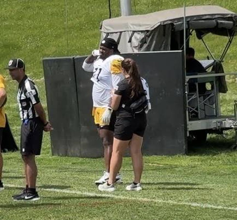 Big Max hurt as the intensity rises Up Camp with the Steelers