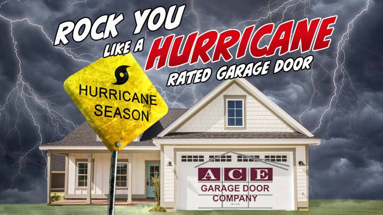 Rock You Like a Hurricane Rated Garage Door!