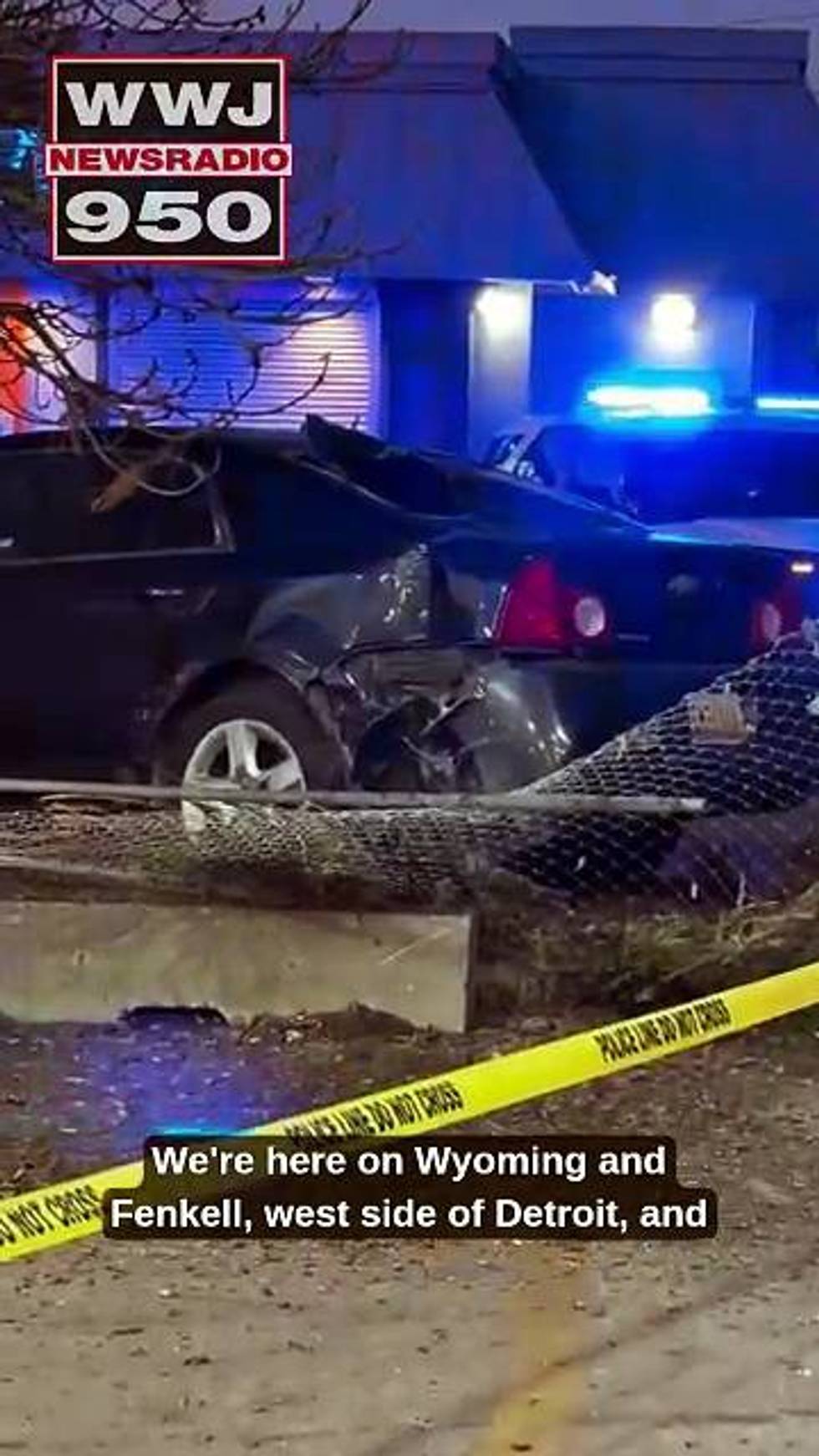 Deadly shooting and crash outside bank in Detroit