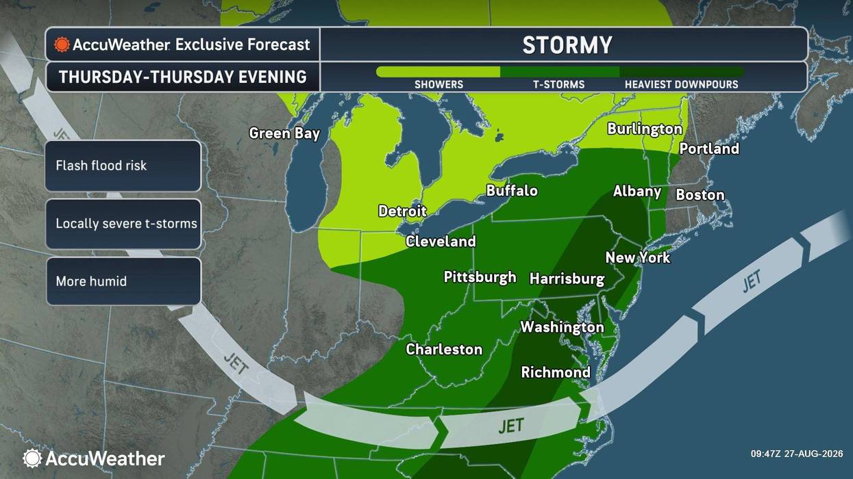 Flood Watch Issued for NYC area as storms threaten inches of rain Thursday