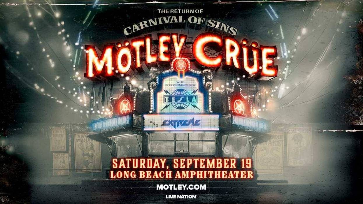 Listen for a chance to win tickets to see Motley Crue at Long Beach Amphitheatre