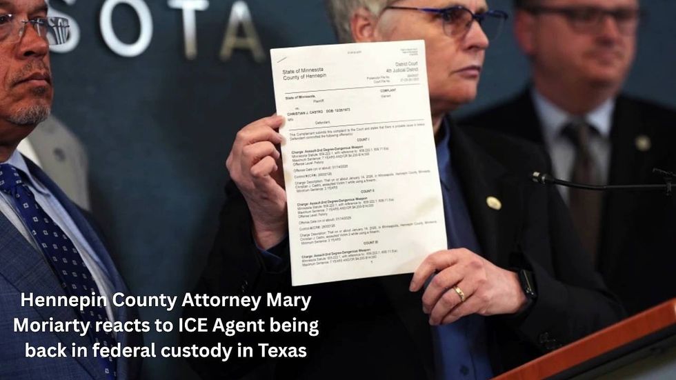 Audacy News: Hennepin County Attorney Mary Moriarty on ICE Agent being back in federal custody