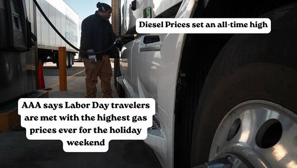 Audacy News: Diesel prices set an all-time high